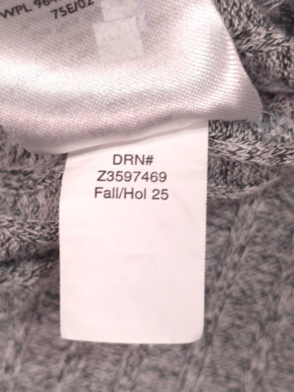 Eddie Bauer Women's S Gray Brushed Mock Neck Ribbed Stretch Sweater - Picture 6 of 10
